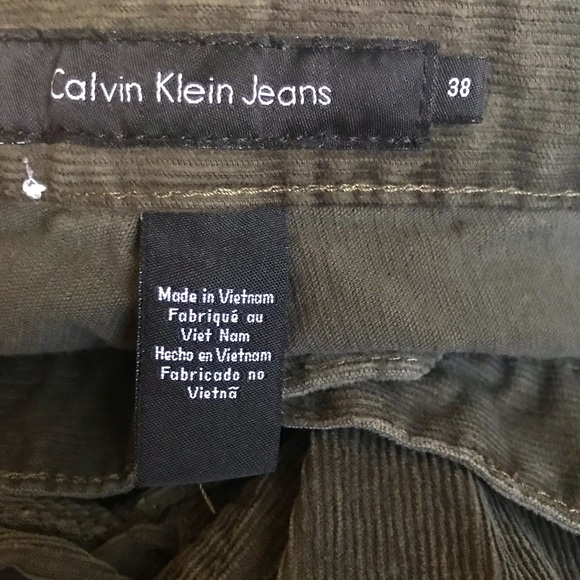 Calvin Klein Other - Calvin Klein corduroy jeans olive